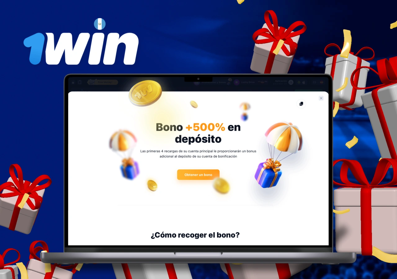 Bonificación al registrarse en el casino en línea 1Win