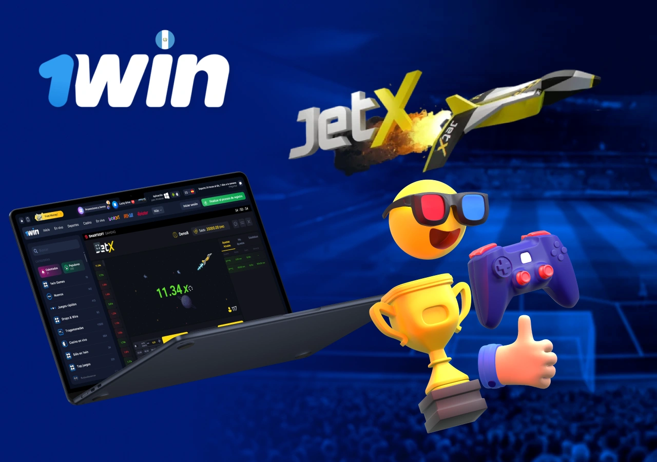 Jugabilidad del adictivo juego JetX en 1Win